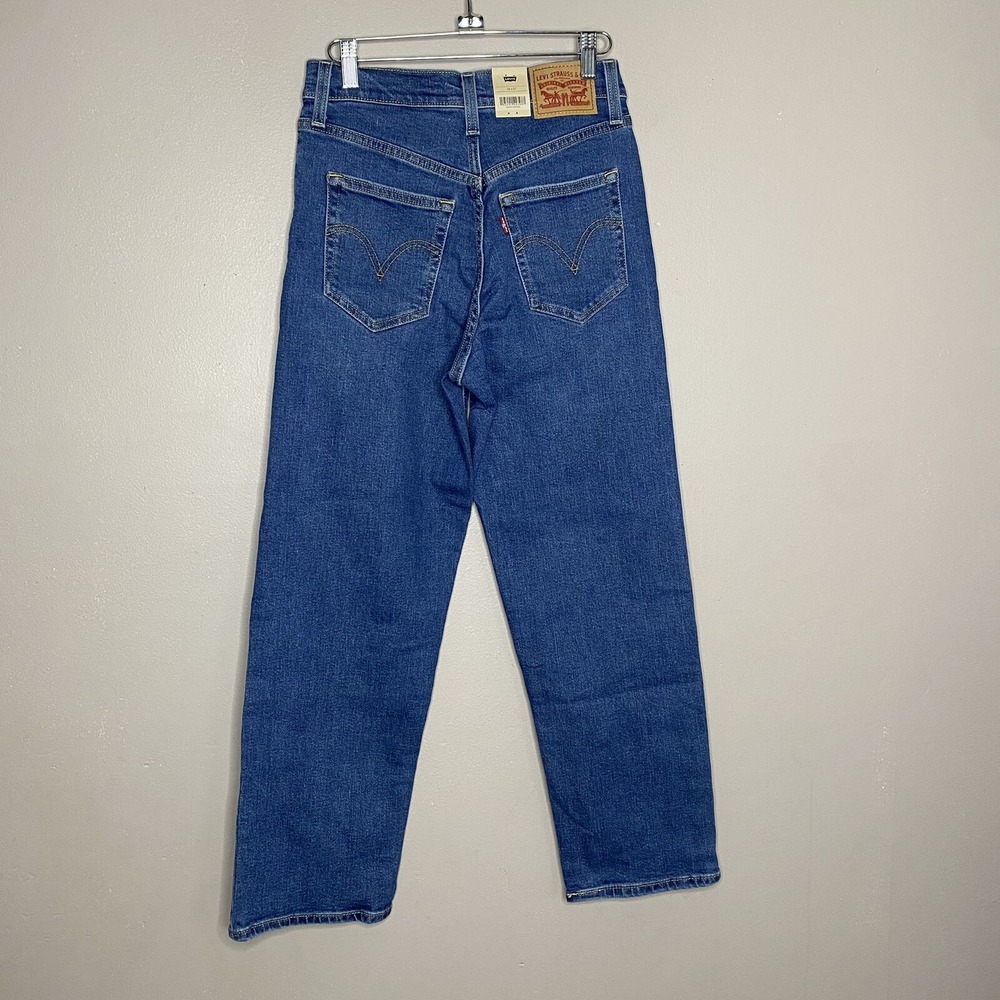 Levis Ribcage Straight Ankle Button Fly Super High Rise Jeans Size 26X27 - Picture 2 of 16